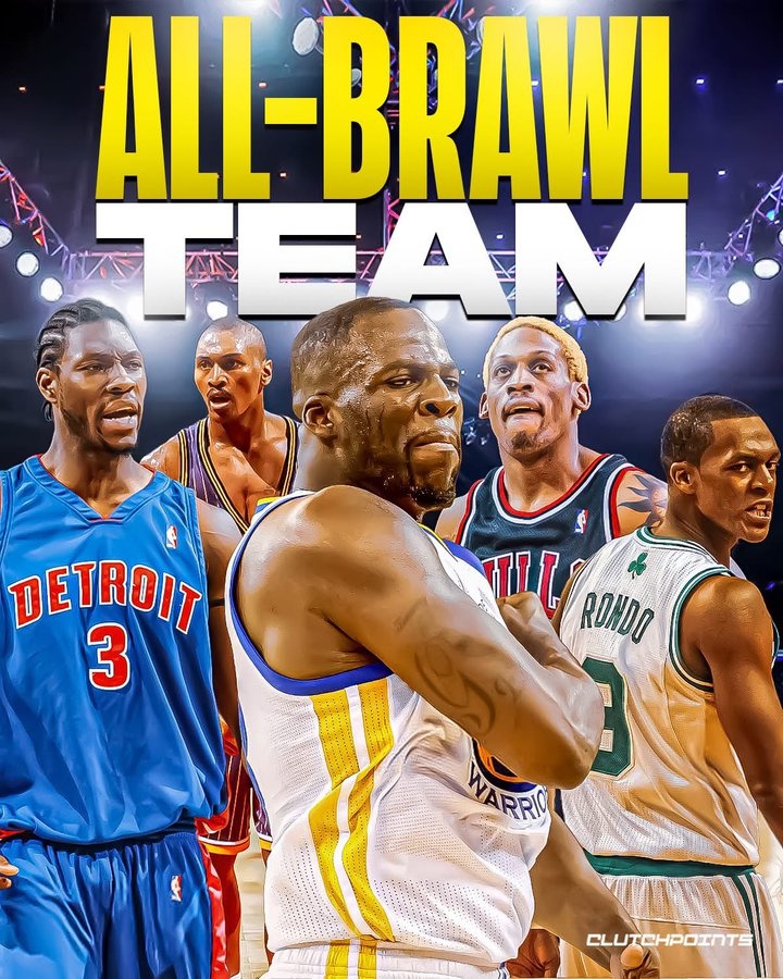 篮球比分-美媒晒NBA最强斗殴阵容 追梦&amp;大本&amp;阿泰&amp;罗德曼&amp;隆多在列
